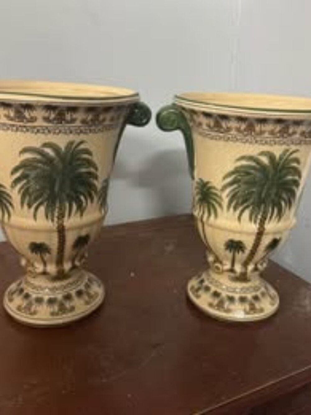 Vase Palm Tree Ceramic two